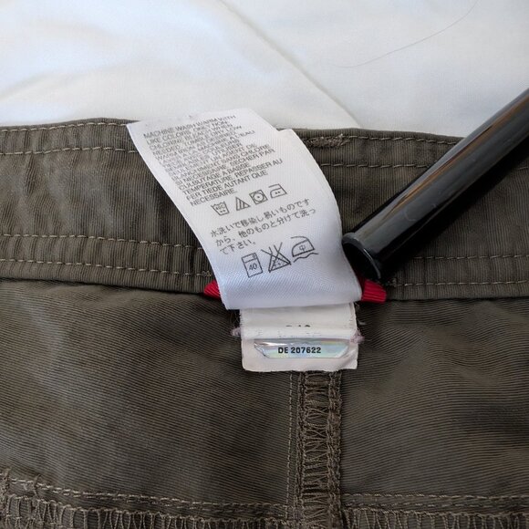 THE NORTH FACE Shorts Men's Green 40 (39) Cargo Zip Pockets Logo Hiking Casual - Picture 13 of 16